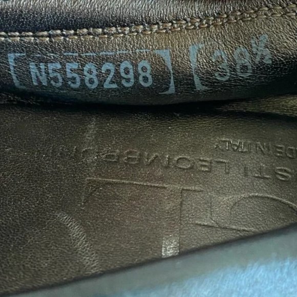 Attilio Giusti Leombruni AGL Traditional Cap Toe Black Ballet Flat Shoes… - Picture 7 of 8